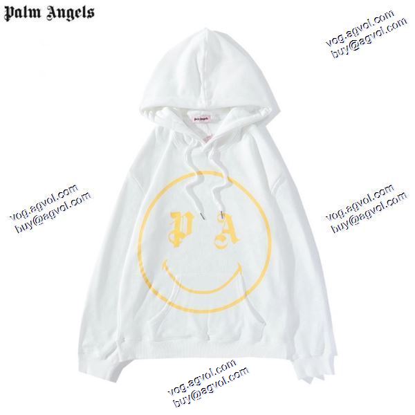 海外セレブ定番愛用 パーム エンジェルス Palm Angels スーパーコピー 代引 2020秋冬 パーカー 2色可選 Palm Angels X SMILE Y連名笑顔プリント